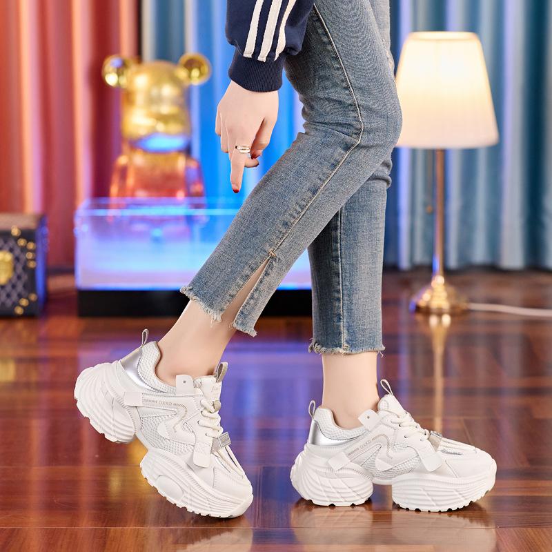 

Dad shoes women s new spring breathable and lightweight thick-soled muffin shoes versatile small inner height-increasing women s shoes 39