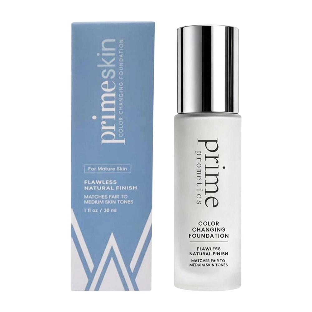 Prime Prometics podkladová báze měnící barvu 30 ml Tónovací tekutý make-up Bezchybný přirozený vzhled Voděodolný krémová báze na obličej