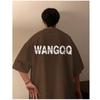 Homens camisetas de manga curta carta impressão gráfica moda meia manga camisetas roupas masculinas casual camiseta homem verão coreano retro topos para