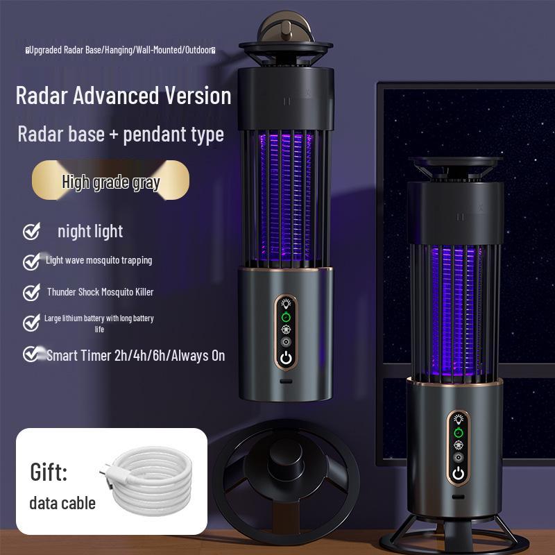 USB Electric Shock Mosquito Killer Lamp with UV Photocatalytic Trap for Home and Dormitory Use