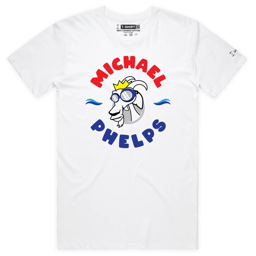 VOICEART Michael Phelps The GOAT Series T-Shirt with Premium Quality Graphic XL