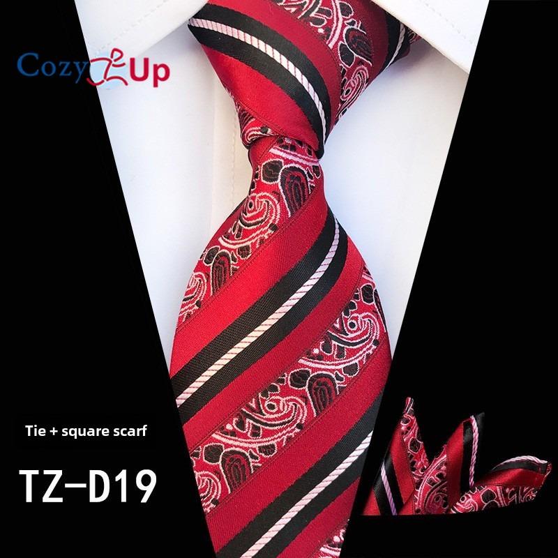 Cozy Up Fashion Paisley Multi-Colour Men's Tie Square Towel Set
