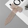 Bow Fringe Hairpin For Women  Temperament Hair Clip Korean Light Luxury Hair Accessories Gold Silver Color