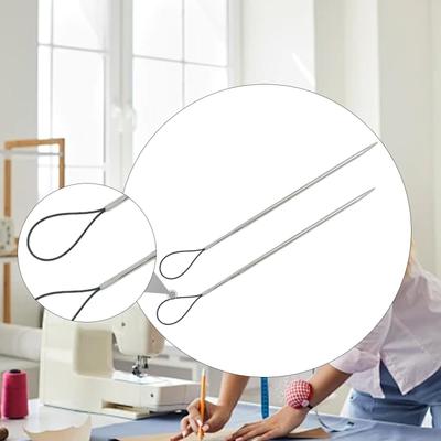 2x Passe-fil à cordon Outil pour passer le fil Outils de couture Aiguille de remplacement à cordon pour shorts Pantalons de survêtement Maillots de bain Sweats à capuche