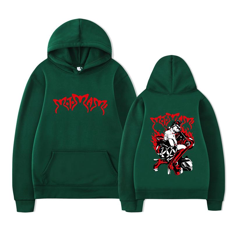 Motomami Black Hoodie Rosalia Graphic Sweatshirt Men Long Sleeve Sweatshirts Women Streetwear Pullovers Sudaderas