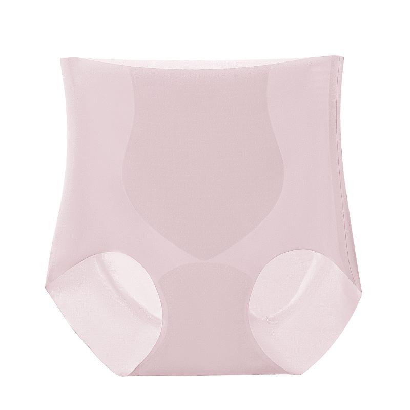 Women's Summer High Waist Belly Lift Hip Antibacterial Crotch Breathable Sports Non Scratch Briefs