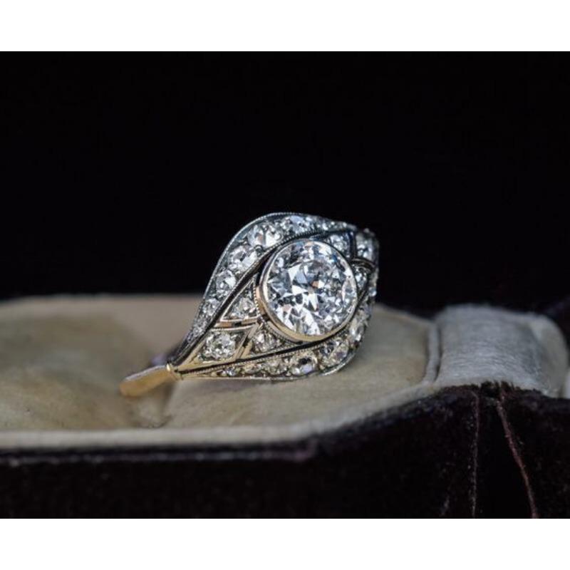 

Кольцо «Глаз демона» с бриллиантами, кольцо ручной работы «Злой цветок», кольцо «Новая девушка» No. 7