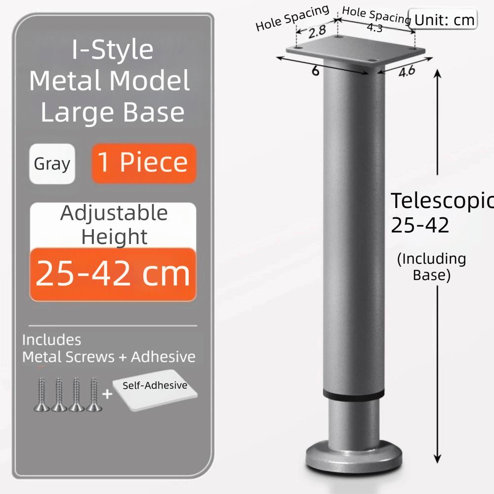 Adjustable Height Furniture Support Legs Heavy-Duty Bed Beam Support Leg  Bed Bottom