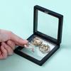 Clear Floating Storage Box Display Case Floating Jewelry Frame Multifunctional Compact Transparent Holder for Bracelet Earring