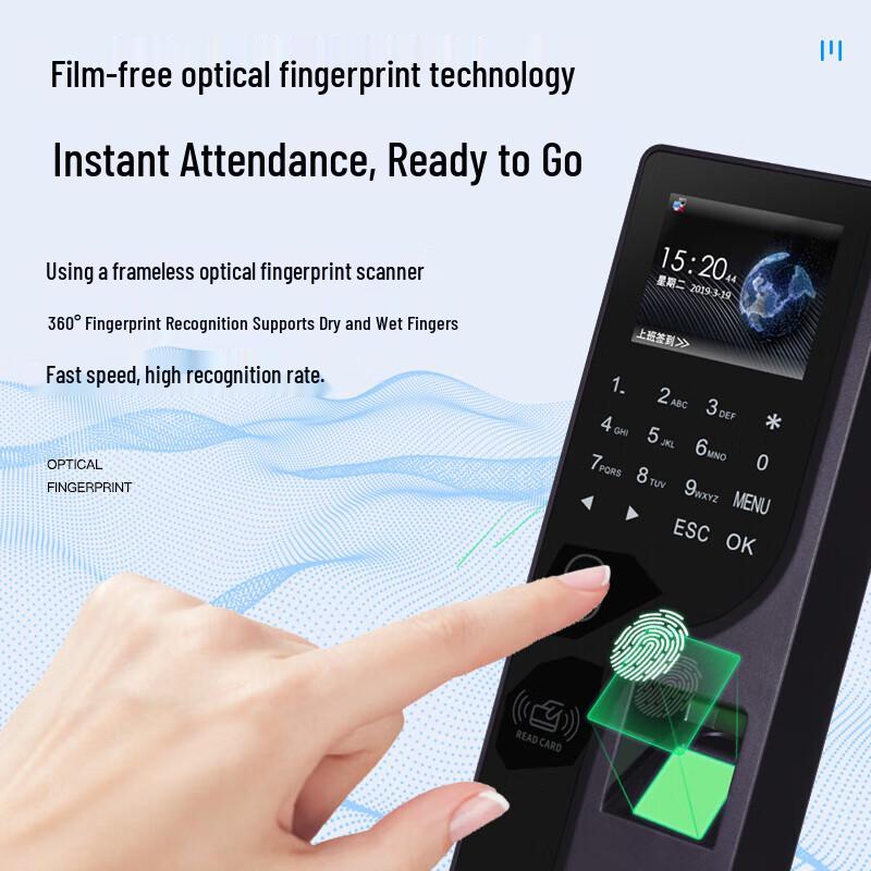 GEPAD ZMQ-240 Fingerprint Attendance & Access Control System