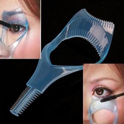 1 Mascara Shield Guard 3 in Applicator Guide Wimperkam Kaart Make-uptool