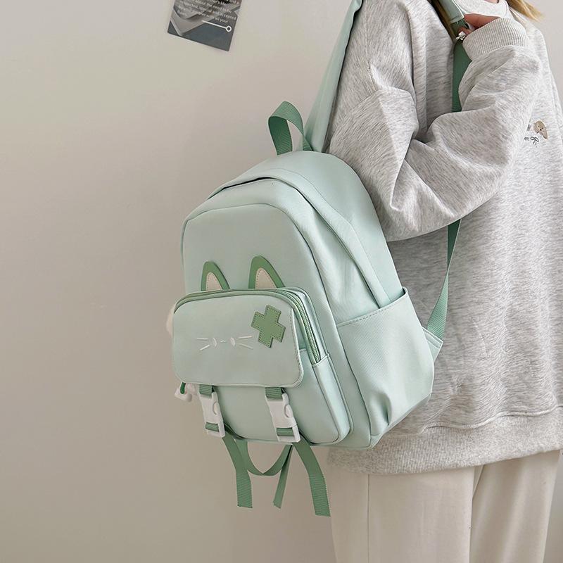 

Детский рюкзак женский милый мультяшный рюкзак для ученика средней школы, старшеклассника, милый рюкзак для малышей зелёный