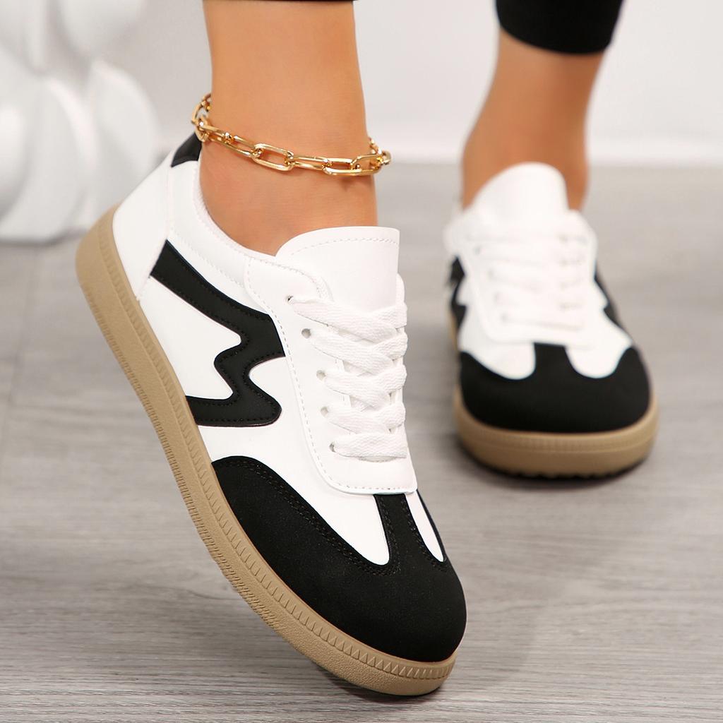 Spring New Flat-soled White Shoes Women's Versatile Forrest Gump Shoes Fashion Board Shoes German Training Shoes Women's Casual Sports Shoes