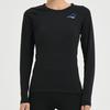 Li Ning Badminton Series Solid Color Logo Print Pullover Round Neck Long Sleeve Tight Fit Sweatshirt Women sweatshirt Black AUDR110-1