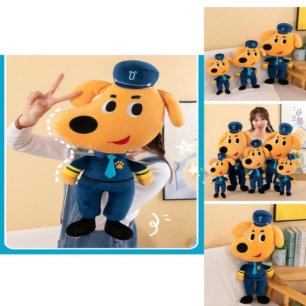 Sheriff Labrador Plush Toy Cute And Soft Stuffed Animal For Kids 35cm Height Pp Cotton Filling