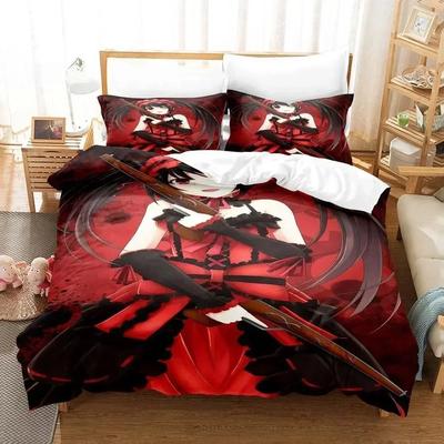3D  Kawaii Girls Date A Live IV Bedding Set Single Twin Full Queen King Size Bed Set Adult Kid Bedroom Duvetcover Sets