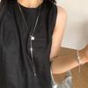 Pearl Pull-Out Long Necklace for Women: Retro, Versatile & Elegant Choker Sweater Chain