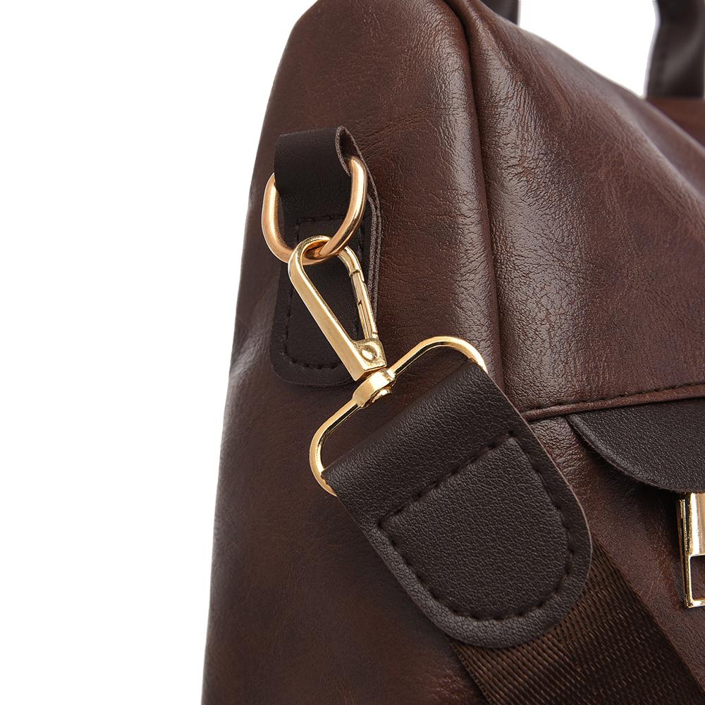 Anti-theft Backpack Women's PU Backpack Large Capacity Lightweight Travel Bag Student Schoolbag