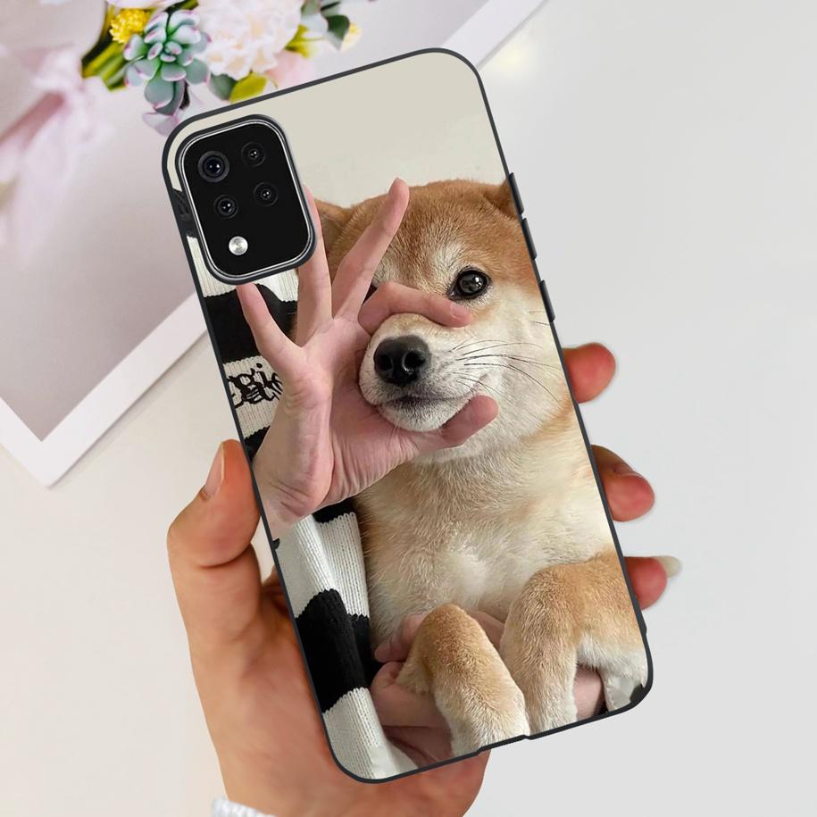 

Phone Case For LG K42 K52 2020 Case LMK520 LMK420 Soft Cartoon Panda Silicone Black Cover For LG K 52 Cases K 42 LGK52 TPU Funda LG K52