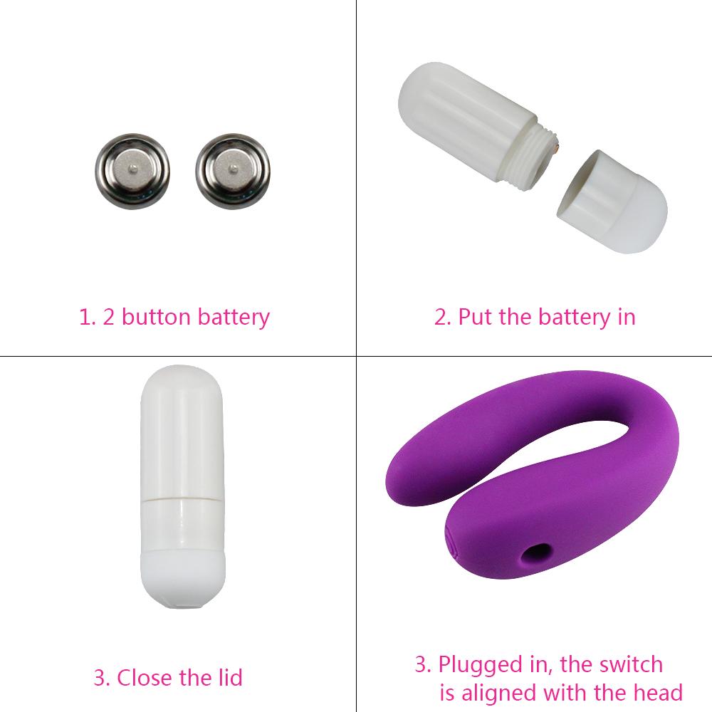 Portable Mini U Shape G-spot Anal Double-head Dildo Vibrator Sex Toy for Women Couple Clitoris Stimulator Vagina Pussy Massager