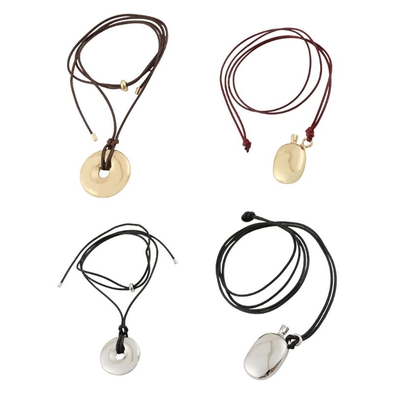 Multifuntional Long Chain Necklace Wine Bottle Pendant Necklace Alloy Texture Suitable for Everyday Wear and Parties