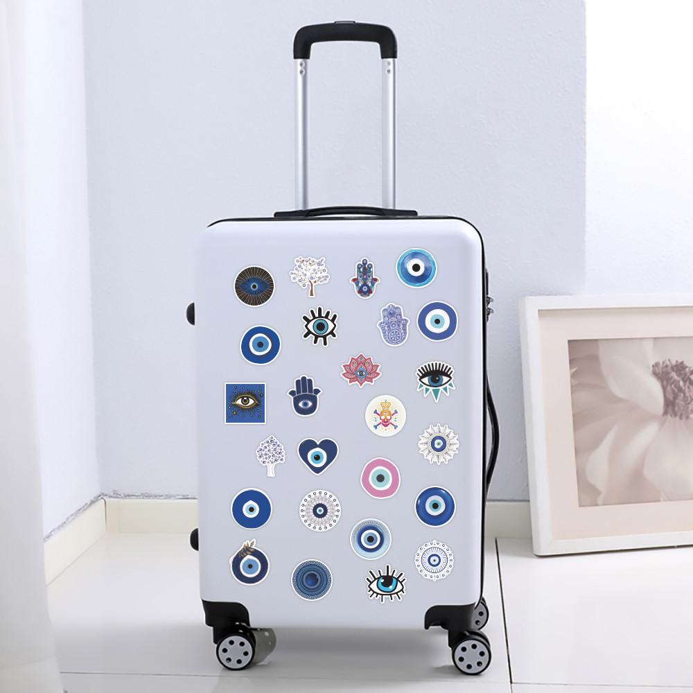52-Piece Mystical Evil Eye Stickers Decorative Decals for Notebooks Phone Cases Backpacks Water Bottles RecordingYourLife Store