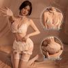 Dreiteiliges Sexy Dessous-Set für Damen: Erwachsenen SM Training, Dienstmädchen Rollenspiel, Einfaches Ausziehen, Verlockendes Design.