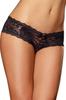 Shorty Sexy Taille Basse Noir En Dentelle Dg1375 Blk