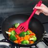 Vaření Špachtle Nepřilnavá Silikonová špachtle Děrovaná obracečka Lopatka na palačinky Pánev Kuchyňské náčiní Silikonové kuchyňské náčiní