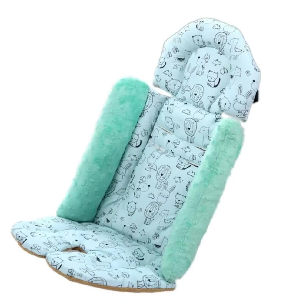 Cartoon Pattern Baby Stroller Cushion Stroller Accessories Baby Seat Cushion Pushchair Car Mat Car Seat Seat Liner Stroller