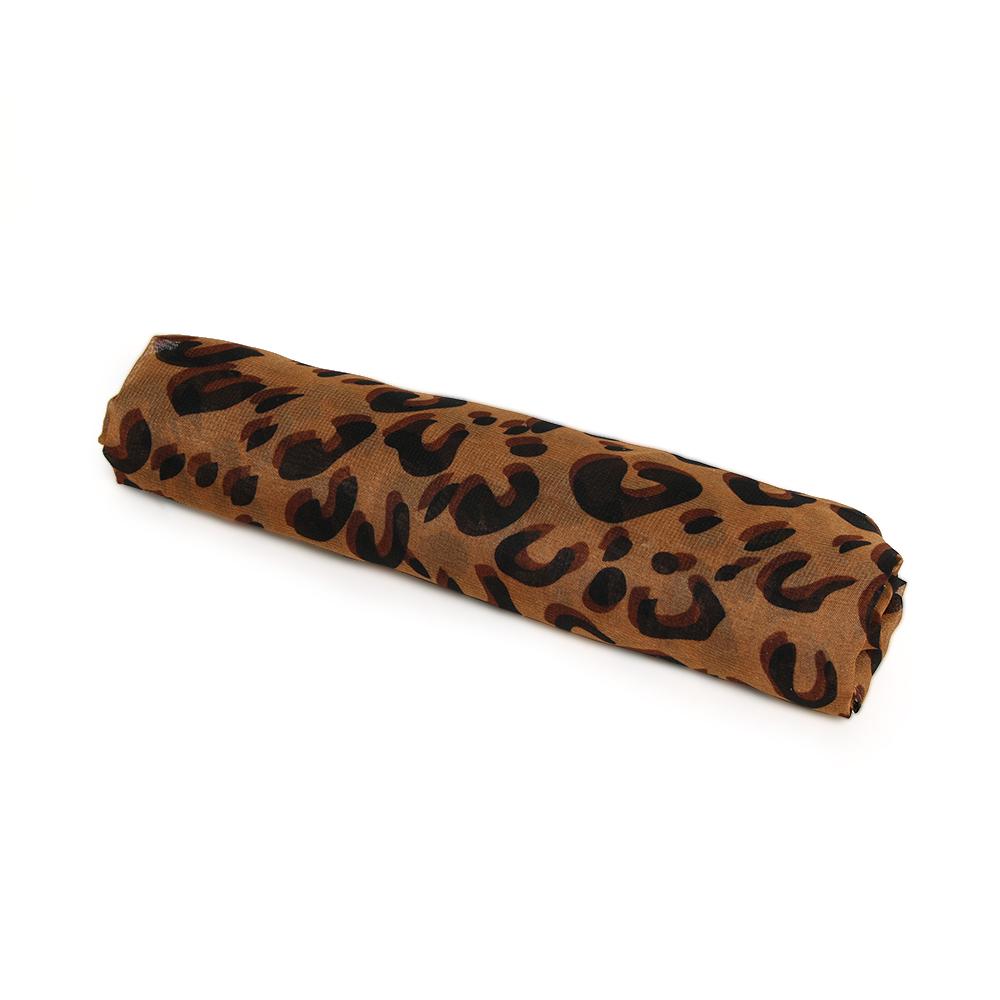 Soft Women Fashion Shawl Wrap Chiffon Leopard Scarf