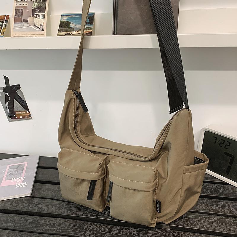 Nylon cloth bag women's large-capacity new summer versatile niche shoulder messenger bag commuter dumpling bag