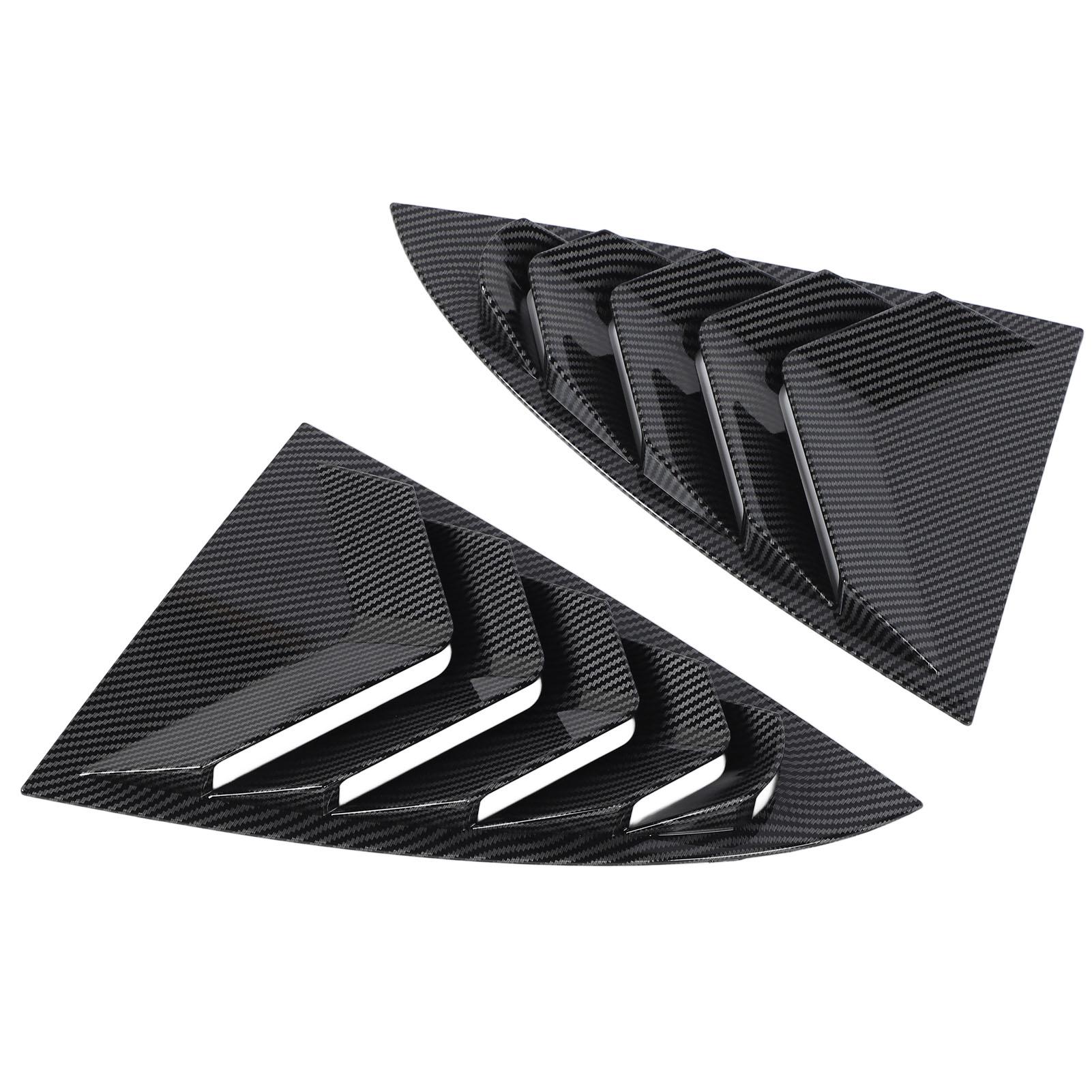 

2Pcs Car Rear Window Shutter Cover Trim Stylish Look Window Louver Side Vent Trim Replacement for Tesla Model 3 2023