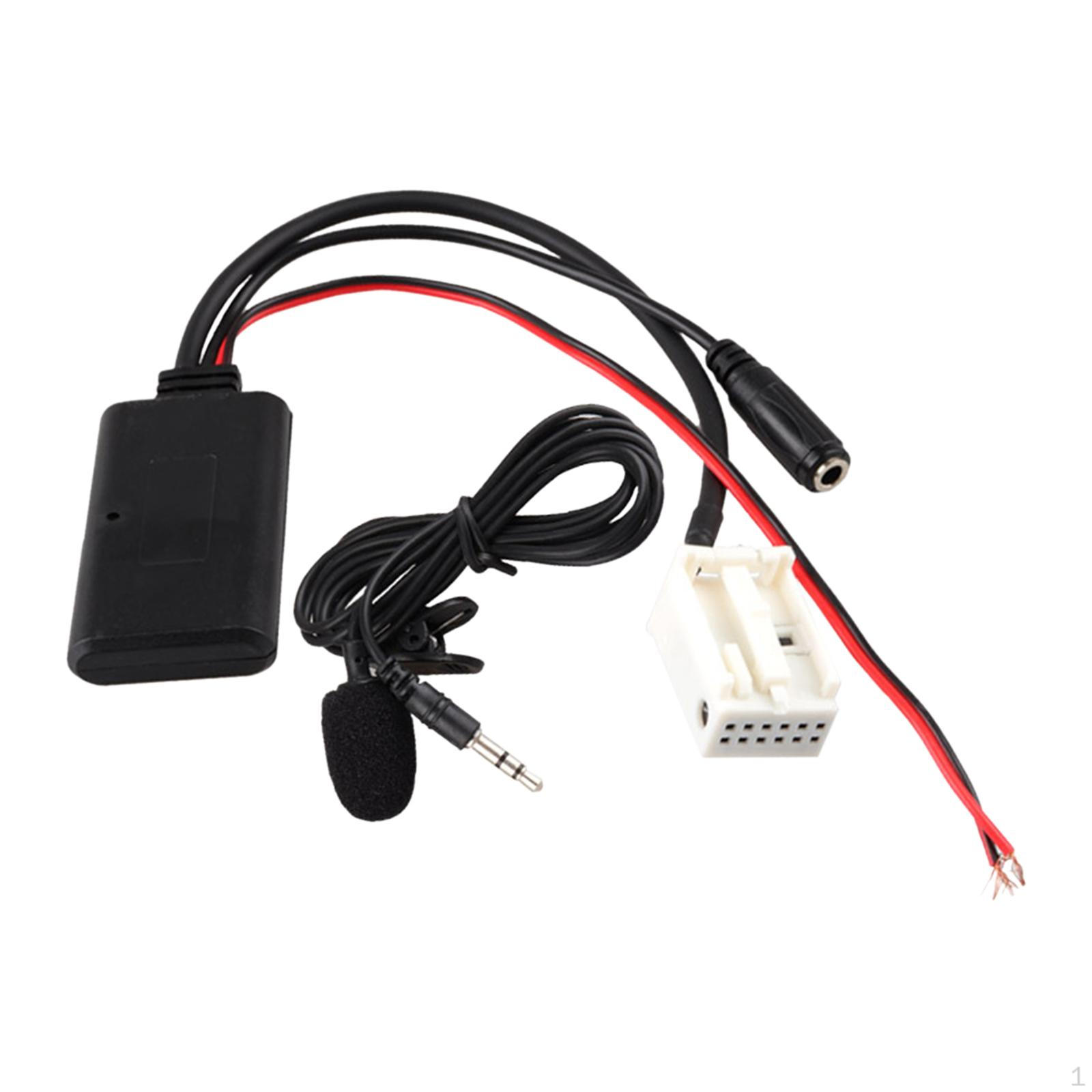

Car Module AUX in Wire Connector Adapter with Microphone ,Radio Stereo Cable ,Audio
