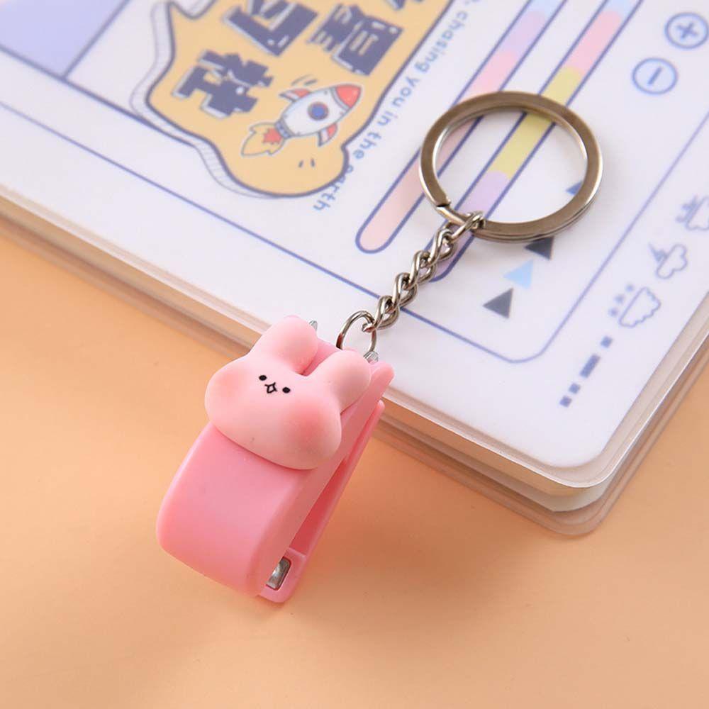 Pendant Mini Student Supplies Size 10 Staples Binding Tools Stapler Key Chain Mini Stapler Stapler