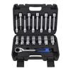 18PCS Suspension Shock Absorber Strut Nut Removal Tool Socket Kit Ratchet Wrench Nut Removal Tool For Automotive Maintenance