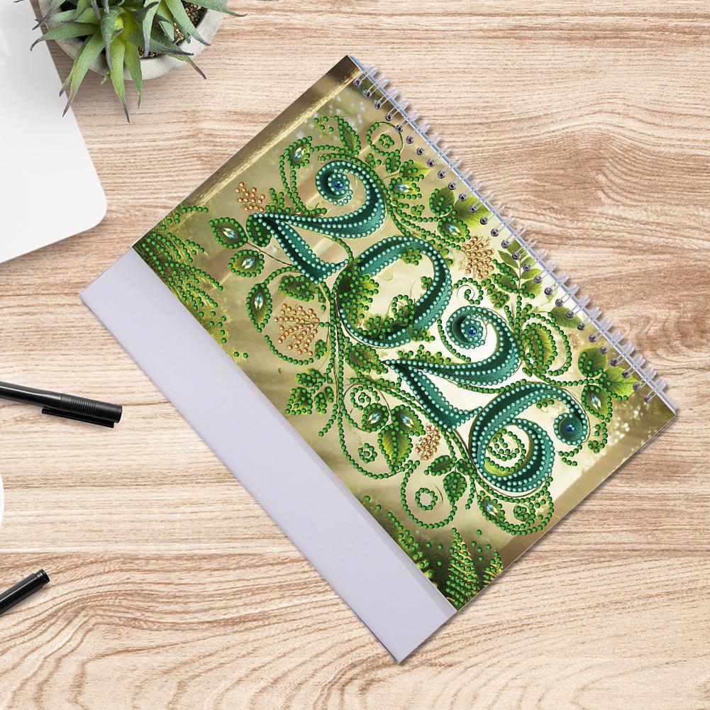 2026 Calendar Diamond Painting Calendar Set Diamond Painting Kit DIY Diamond Art Desk Calendar for Home Office School Scheduling