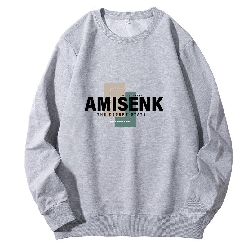 Men's Fleece-Lined Youth Pullover - Loose Fit Autumn/Winter Casual Top