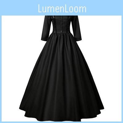 Exquisite Cross-border New Gothic Victorian Era Women's Dress For Queen Makeup Ball Gown