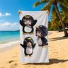 Cartoon Gugu Gaga Penguin Towel Towel Soft Pool Gift For Travel Gym Shower Cool Camping Quick Dry Sports  Large Beach Towel