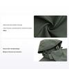 Miaou Miaou Veste Polaire Doublée Imperméable Couleur Unie Zippée à Capuche Trois En Un Veste Polaire Homme Vert 952347607-6