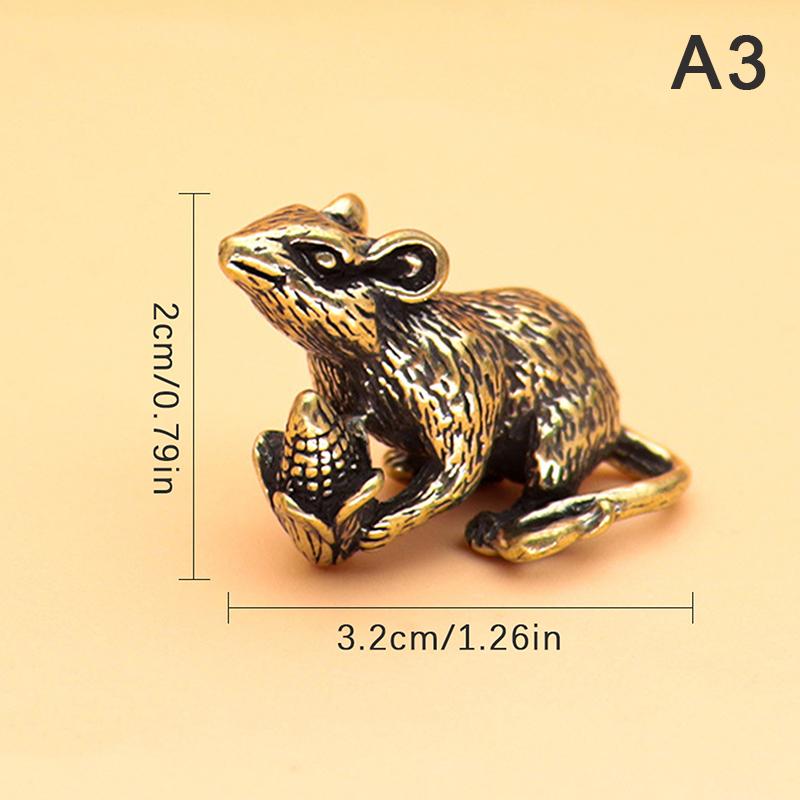 

Латунные фигурки животных Мыши Любовь Рис Брелок для автомобиля Подвески Ювелирные изделия DIY Брелок Подвесные аксессуары Милый брелок для ключей в виде крысы Подарки A3