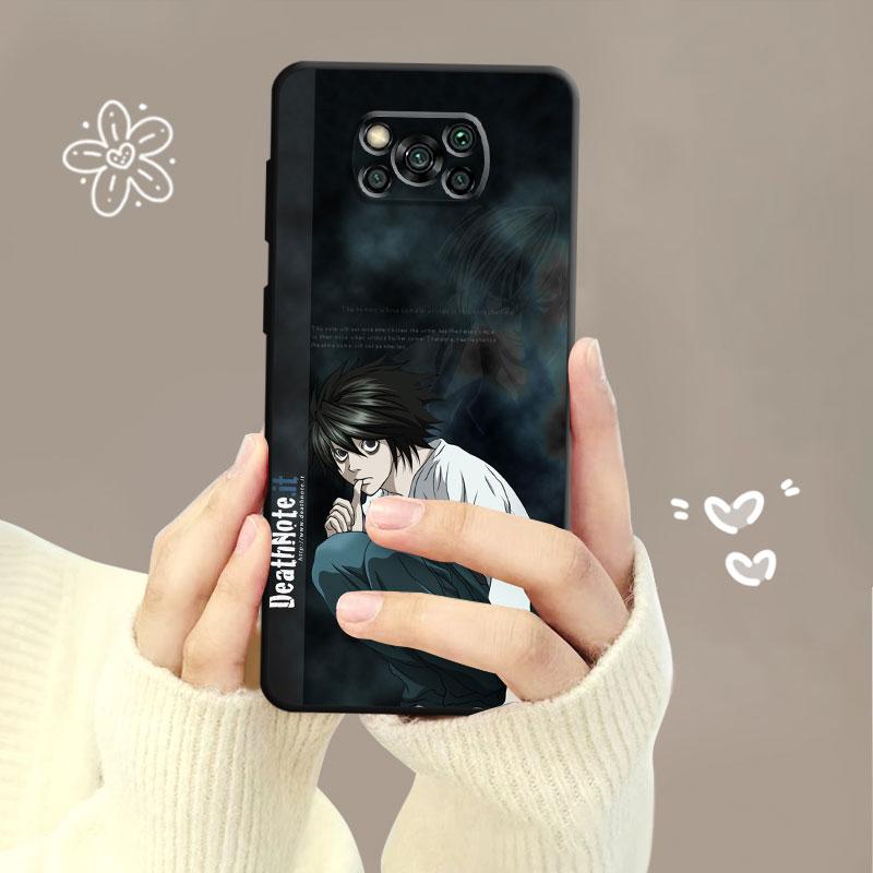 Telefon Fall Für Xiaomi Poco X3 Nfc X4pro M3 C40 Für Mi 12 11 10 10t 8 Note10 Lite 11ultra 11t Pro F1 Anime Death Note L Licht