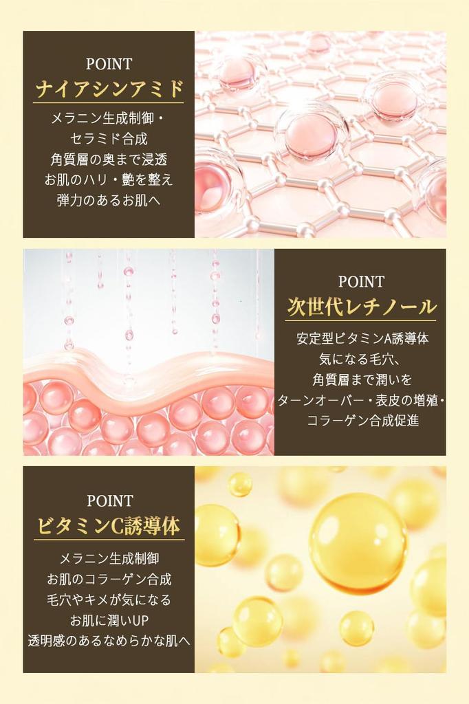 Concentrated Beauty Hana Perfect Serum Retinol Niacinamide Vitamin C Derivative Hyaluronic Acid Collagen Arnica Flower Extract Highly Formulated with