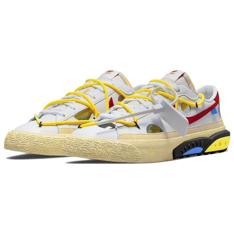 Nike Off-White X Blazer Low White University Red Unisex Sneakers DH7863-100