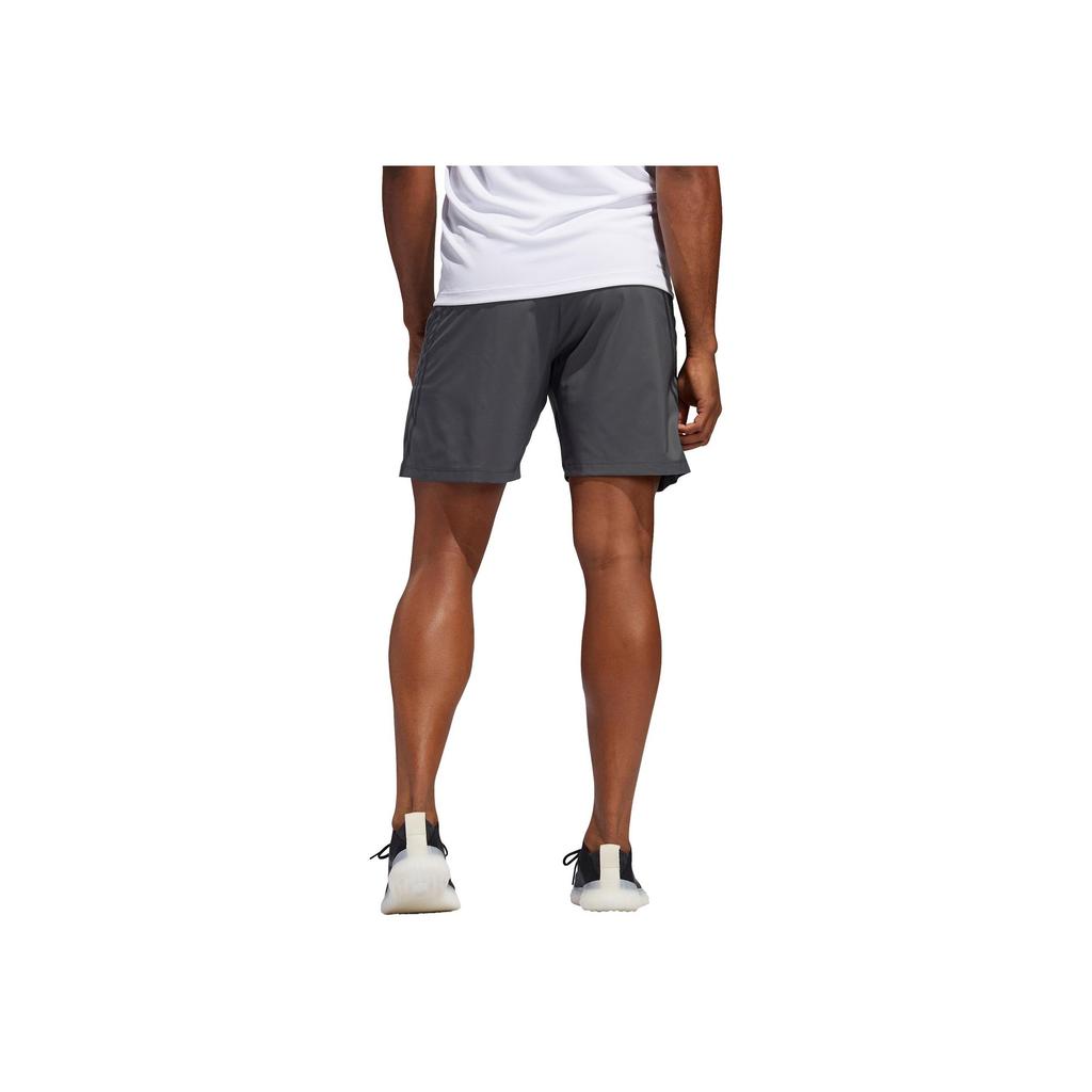Adidas Logo Stripe Solid Color Breathable Fitness Shorts Men Shorts Grey FP7846