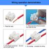 10Pcs Ch2 Quick Splice Lock Wire Connectors Electrical Cable Terminals For Easy Safe Splicing Into Wires