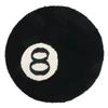 Black Billiards 8 Ball Round Flocked Floor Bedroom Anti-Slip Carpet Mat Living Plush Soft Bedroom Rug Stain Resistant Coffee Table Blanket