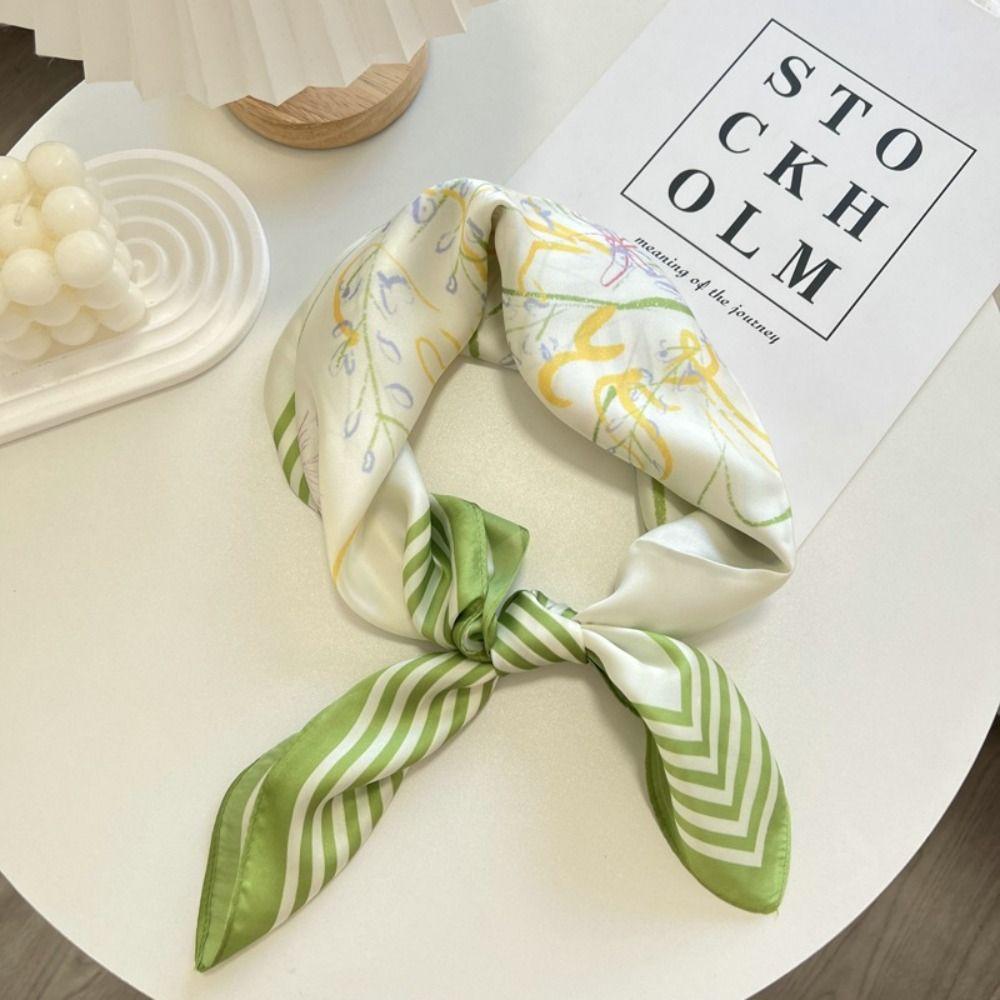 

Цветочный узор Лента для волос Шарф Мягкая накидка Платки для волос Печать Платок для волос Photograh style11