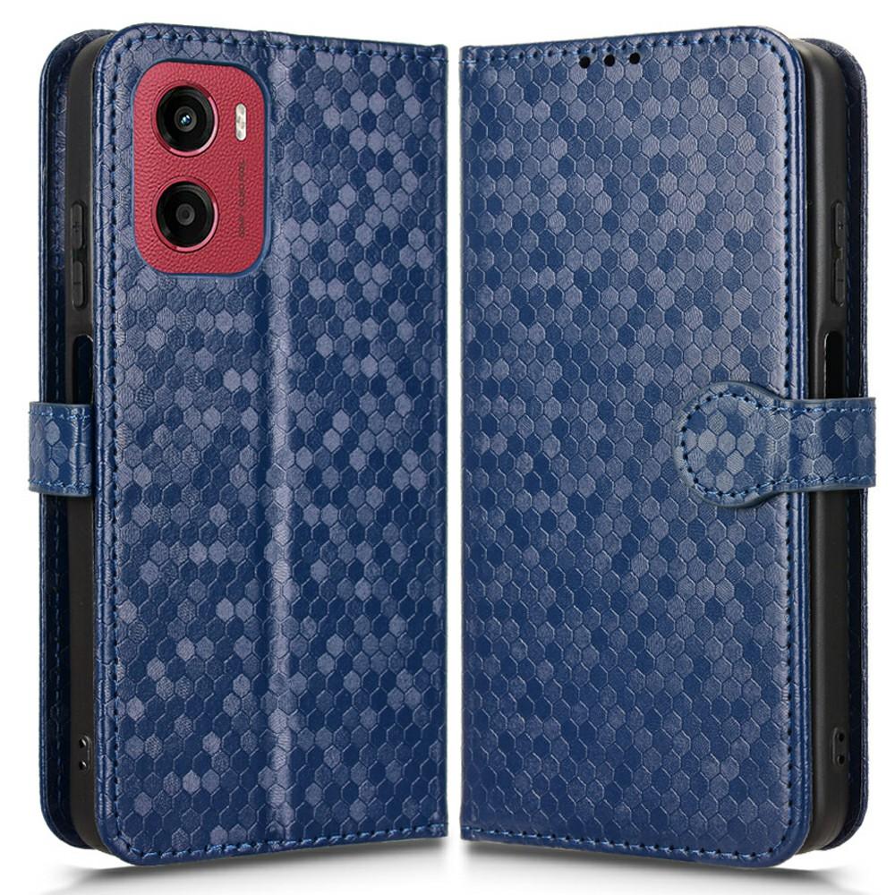 Pro Motorola Moto G05 4G/E15 4G Peněženkové pouzdro Vzor teček Otisk PU kůže Kryt na telefon